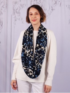 Loop Leopard Print Scarf